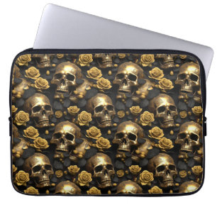Capa Para Notebook Um design da série A Skull and Roses 8
