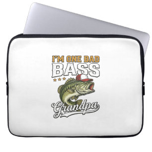 Capa Para Notebook Um design vector vintage de pesca de um avô de bag