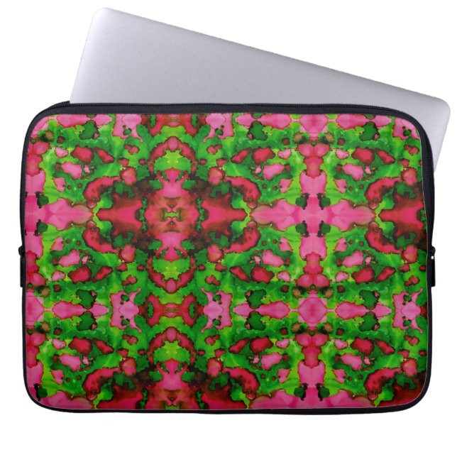 Capa Para Notebook Um estudo em rosa e verde (Frente)