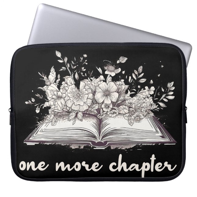 Capa Para Notebook Um Livro Mais Um Capítulo Com Flores  (Frente)