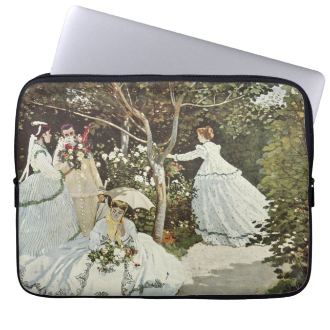 Capa Para Notebook Um moinho de vento em Zaandam Claude Monet (Frente)