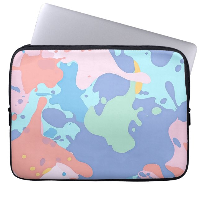 Capa Para Notebook Um padrão confuso de manchas de tinta (Frente)