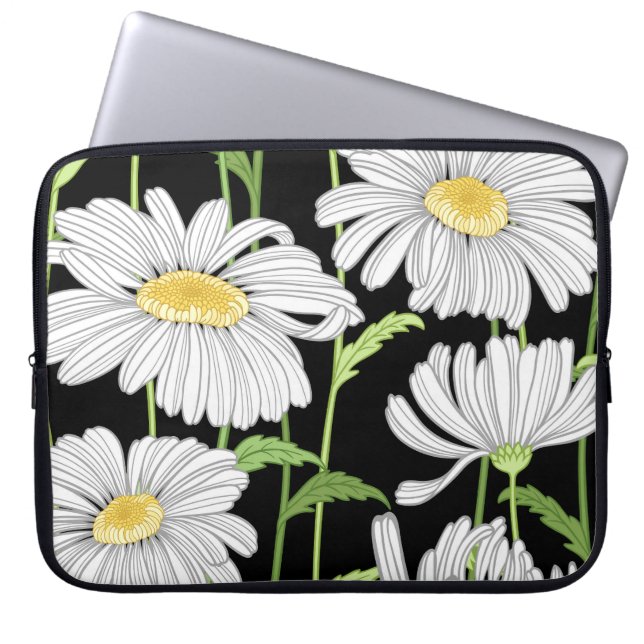 Capa Para Notebook Um padrão perfeito com flores de verão. (Frente)