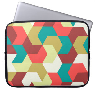 Capa Para Notebook Um padrão perfeito. Fundo geométrico sem fim