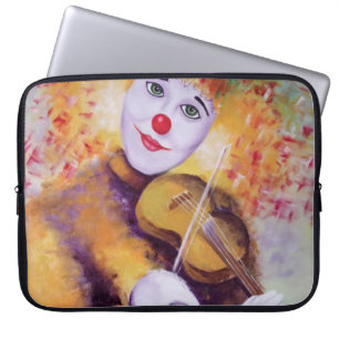 Capa Para Notebook Um palhaço doce tocando violino