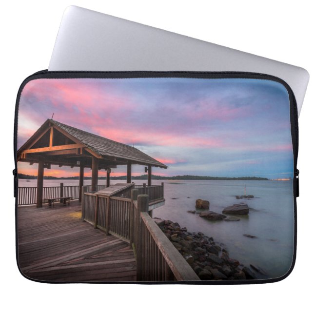Capa Para Notebook Um por do sol bonito (Frente)