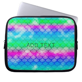 Capa Para Notebook Uma bela variedade de cores de estilo sereia trifo