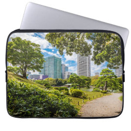 Capa Para Notebook Uma caminhada pelos jardins de Hama Rikyu, Tóquio
