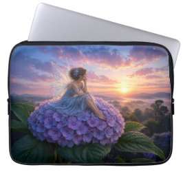 Capa Para Notebook Uma Fada Cumprimentando o Amanhecer