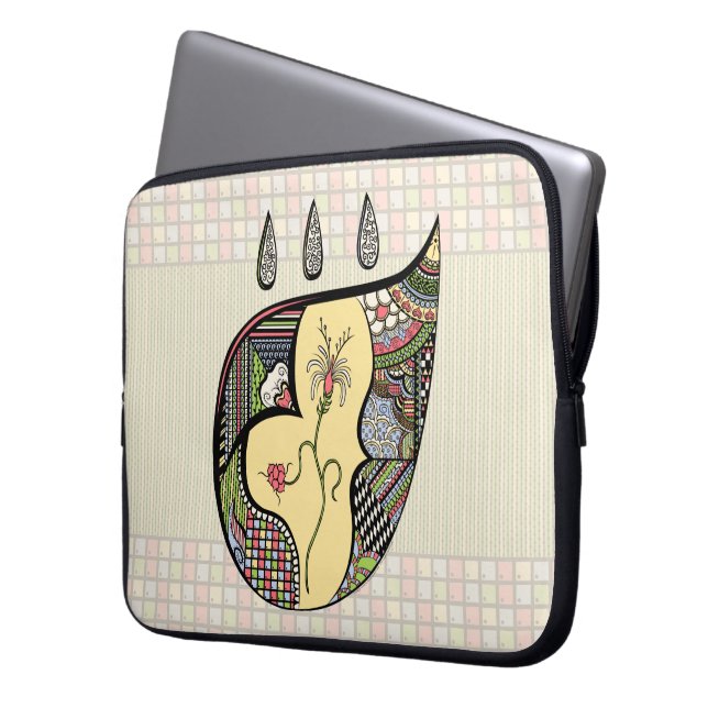 Capa Para Notebook Uma flor dentro da Bolsa de laptop (Frente Esquerda)