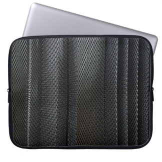 Capa Para Notebook Uma grade de metal crocante em camadas onduladas