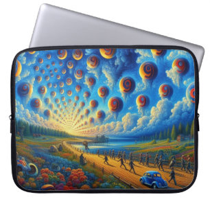 Capa Para Notebook Uma jornada surreal através do som e da visão