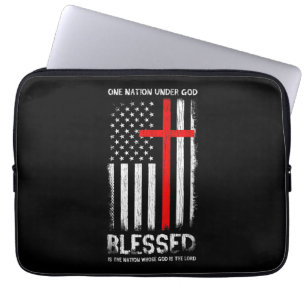 Capa Para Notebook Uma nação sob Deus EUA Patriot Veteran