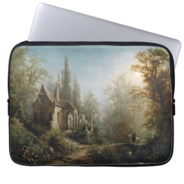 Capa Para Notebook Uma Noite Lua Sobre Capela e Cavaleiros - Rieger