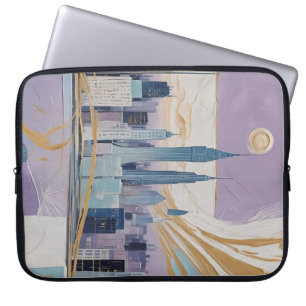 Capa Para Notebook Uma Paisagem Urbana Lunar