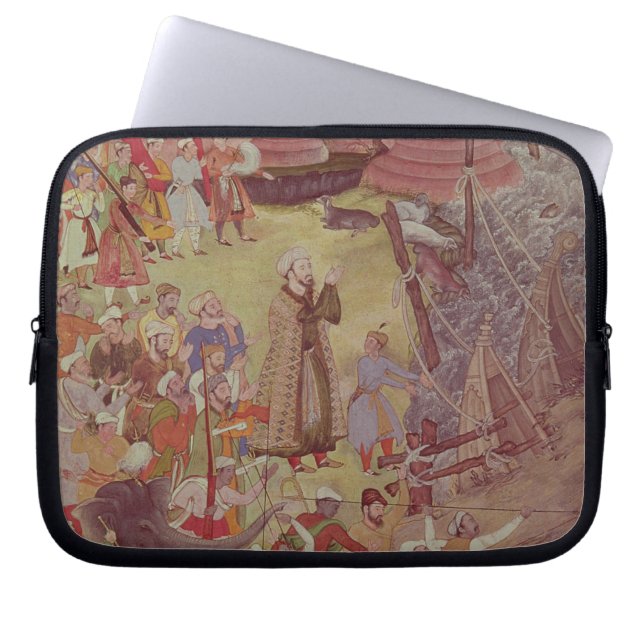 Capa Para Notebook Uma ponte de barcos quebrados por Akbar (Frente)