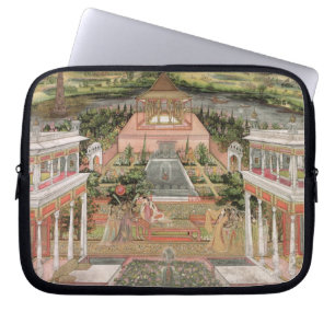 Capa Para Notebook Uma princesa de Mughal em seu jardim (gouache no