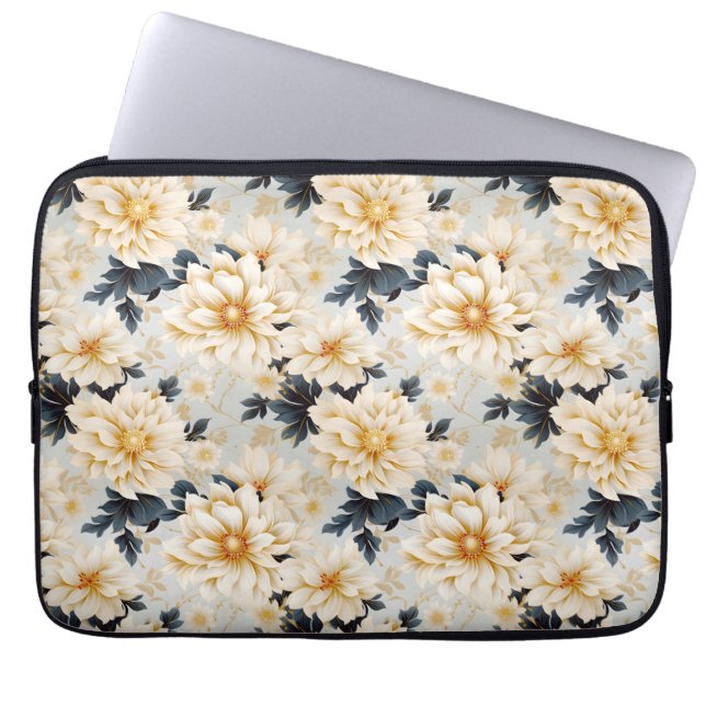 Capa Para Notebook Uma Série Floral de Casamento Design 2 (Frente)