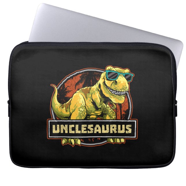 Capa Para Notebook Unclesaurus T rex Tio Saurus Dinossaur (Frente)