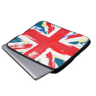 Capa Para Notebook União Britânica Jack Flag Vintage Vestida