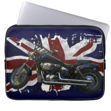União Patriótica Jack UK Union Flag & Motorcycle