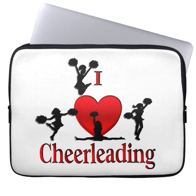 Capa Para Notebook Único I Heart Cheerhead (Frente)