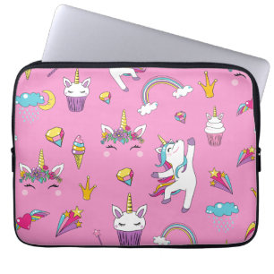 Capa Para Notebook Unicorn Fan Club - Pink