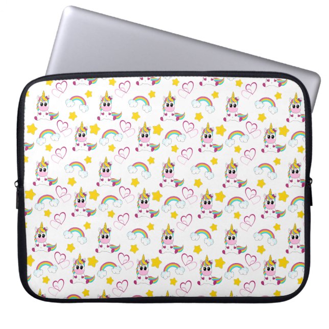 Capa Para Notebook Unicorn pattern (Frente)