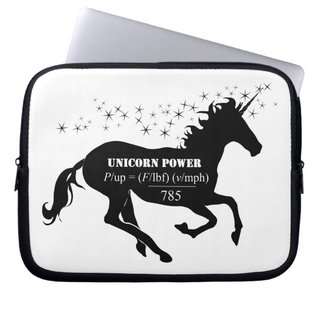 Capa Para Notebook Unicorn Power Falso Math Fórmula Engraçada (Frente)