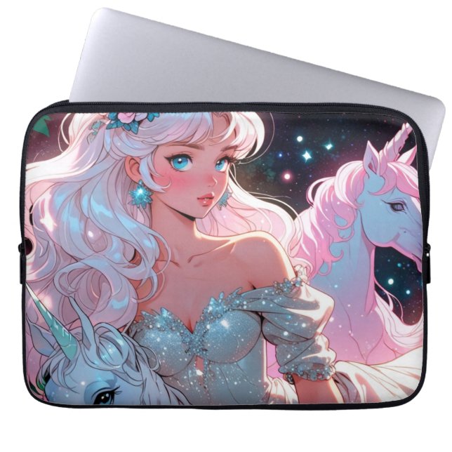 Capa Para Notebook Unicórnio Anime  (Frente)