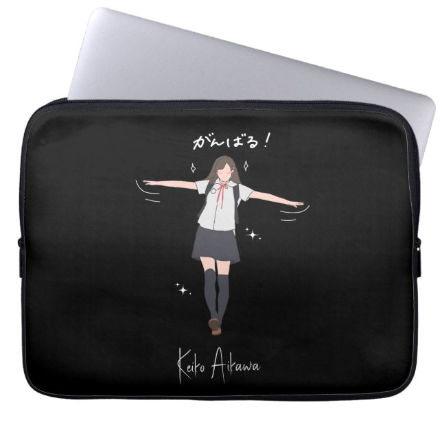 Capa Para Notebook Uniforme de anime estético Personalizável (Frente)