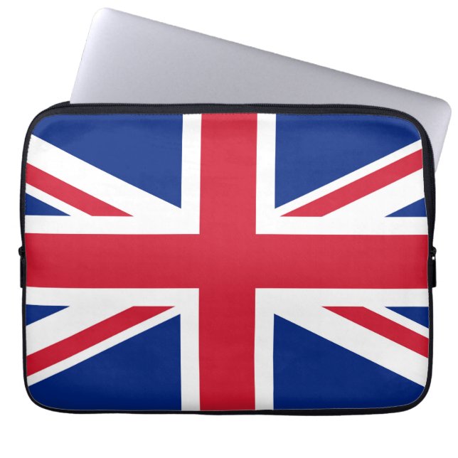 Capa Para Notebook Union Jack National Flag of United Kingdom England (Frente)