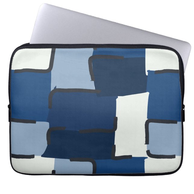 Capa Para Notebook Urban Geo | Cobalt Cool | Hero Pattern (Frente)