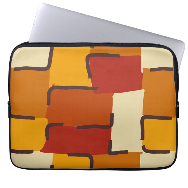 Capa Para Notebook Urban Geo | Terra Warm | Hero Pattern (Frente)