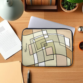 Capa Para Notebook Urbana - Retrópico Monograma Terrestre