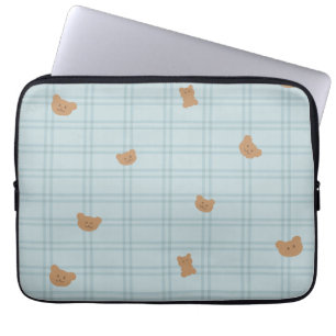 Capa Para Notebook Ursinhos de pelúcia doces padrão contínuo – Bebê f