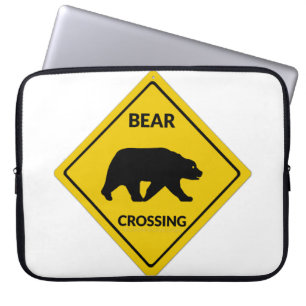 Capa Para Notebook Urso artístico de SlipperyJoe cruzando sinal gay