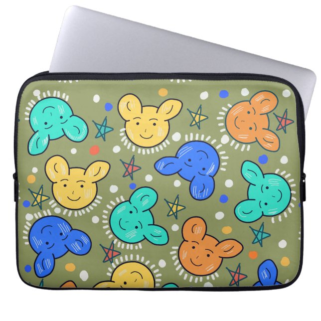 Capa Para Notebook Urso Bonito (Frente)