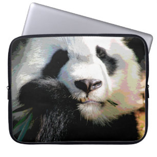 Capa Para Notebook Urso de panda bonito de Posterized que come o