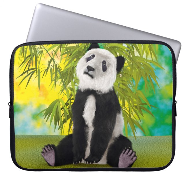 Capa Para Notebook Urso Panda Fofo Presente Perfeito para Amantes de  (Frente)
