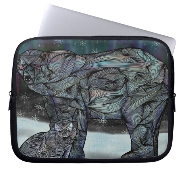 Capa Para Notebook Urso polar (Frente)