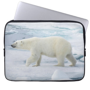 Capa Para Notebook Urso polar andando, Noruega