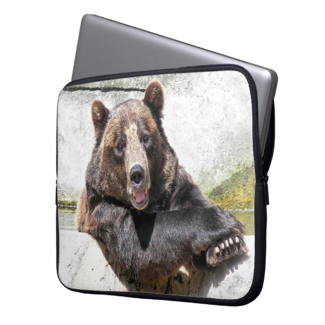 Capa Para Notebook Urso Sorridente (Frente Esquerda)