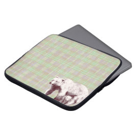 Capa Para Notebook Urso Xadrez Sage Neutro