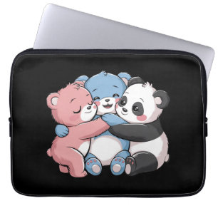 Capa Para Notebook Ursos de Teddy Bonitos com Panda