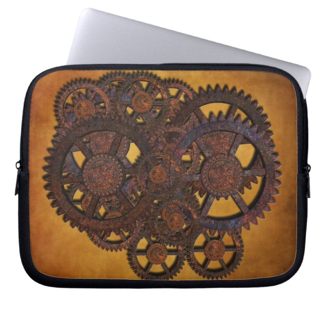 Capa Para Notebook Ursos Rusty Steampunk (Frente)