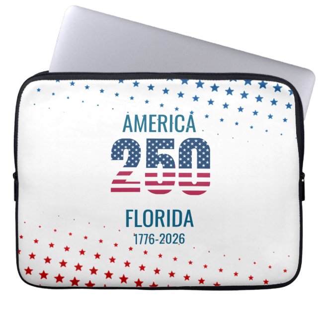Capa Para Notebook USA 250th Anniversary Florida  (Frente)