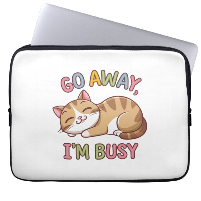 Capa Para Notebook Vá embora, estou ocupado (Frente)