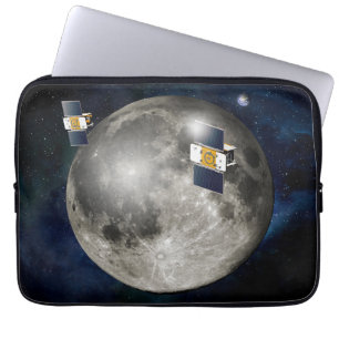 Capa Para Notebook Vaca-Espaco Twin Grail Orbitando A Lua.