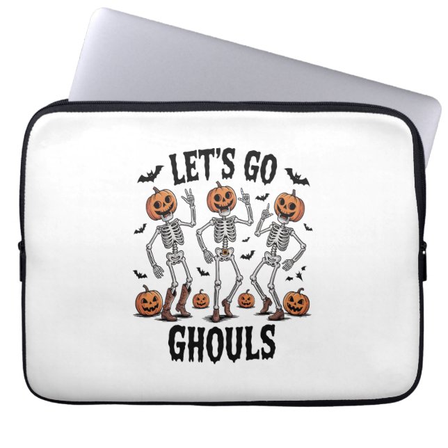 Capa Para Notebook Vamos Vai Ghouls, Engraçado Spooky (Frente)